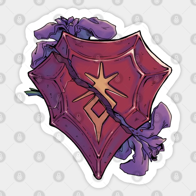 Dark Knight Soul Crystal Sticker by rbillustration